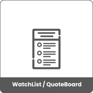 Sierra Chart - Outils - WatchList QuoteBoard - Présentation Produit