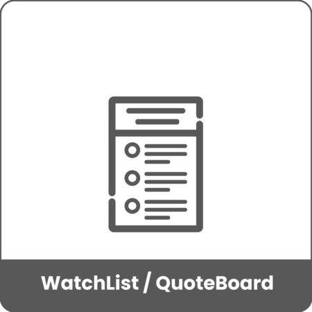 Sierra Chart - Outils - WatchList QuoteBoard - Présentation Produit