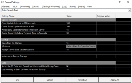 Sierra Chart - Tutoriel A4 - General Settings & Symbol Settings - General Settings