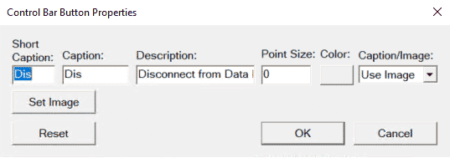 Sierra Chart - Tutoriel A6 - Barre des raccourcis - Button Properties