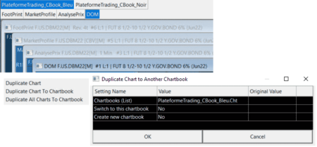 Sierra Chart - Tutoriel A1 - Chartbooks & Graphes Basic - Name & Duplicate Chart