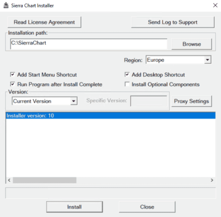 Sierra Chart - Tutorial A3 - Windows - SierraChart Installer