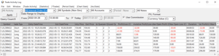 Sierra Chart - Tutorial A3 - Windows - Trade Activity Log