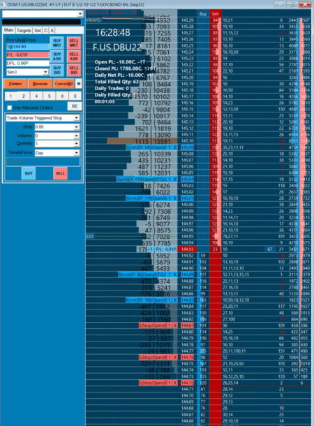 Sierra Chart - Tutoriel C2 - Carnet d Ordres - Exemple DOM